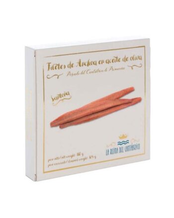 Alici del Cantábrico da 180gr (Peso Sgocciolato125gr - Latta con linguetta) "CIRCA 32 FILETTI"